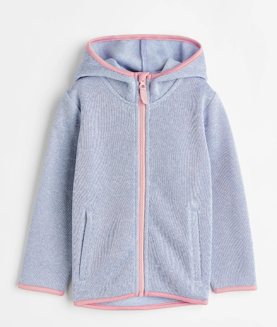 Hooded fleece jacket