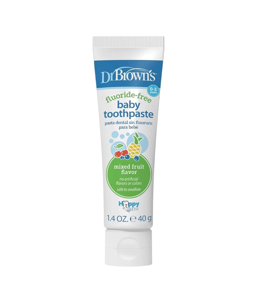 Dr. Brown's Fluoride-Free Baby Toothpaste 1-Pack,1.4oz/40g,0-3 years