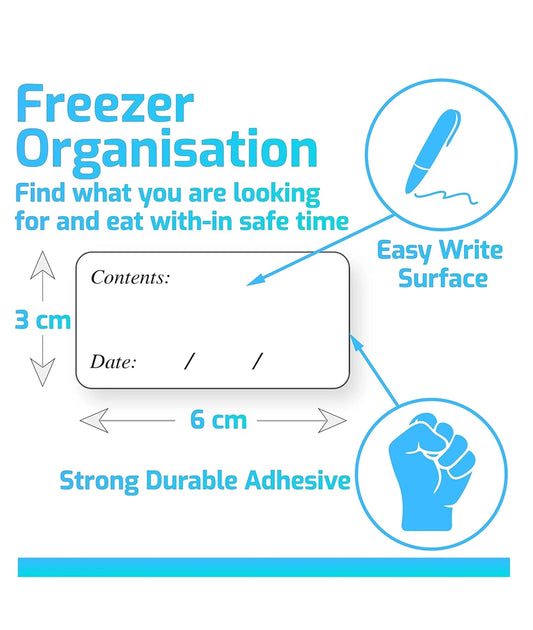 Freezer Labels Easy Peel Off 6 pack – Image 2