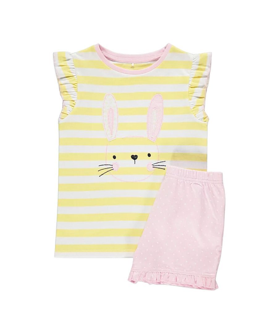 Lemon Bunny Stripe Polka Dot Pyjamas