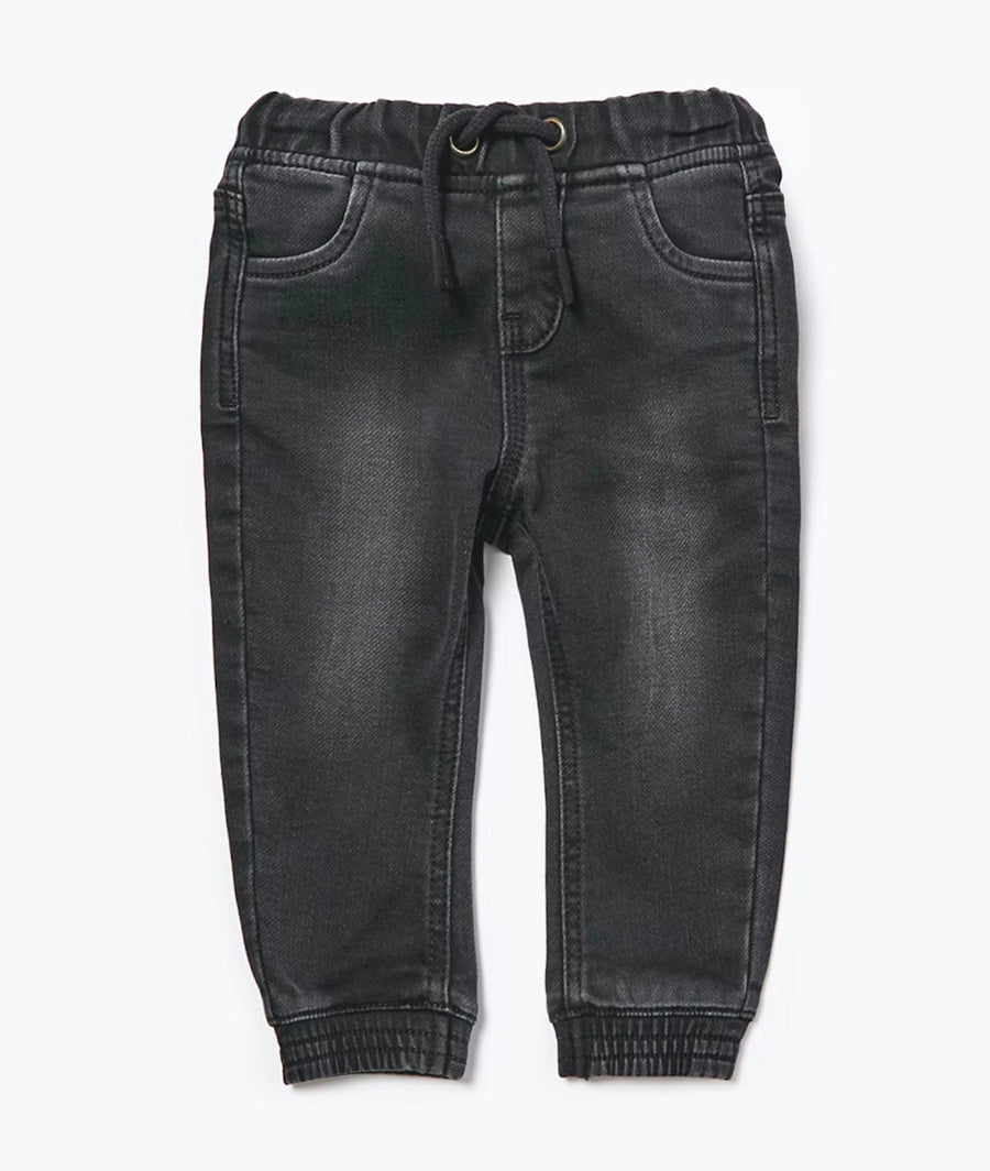 Black Cuffed Jeans