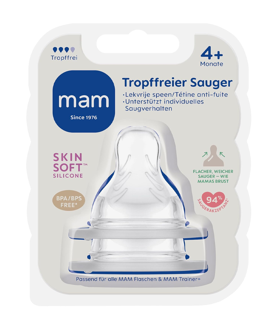 Mam 4+ Months Cut Teats 2 pack