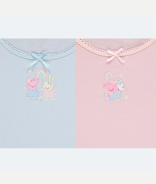 Peppa Pig Character Print Pastel Vests 3 Pack – Image 2
