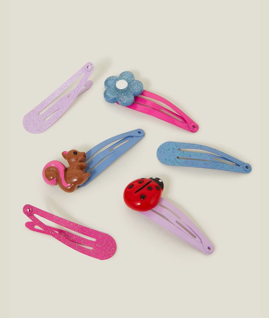 6-Pack Girls Woodland Hair Clips – Image 3