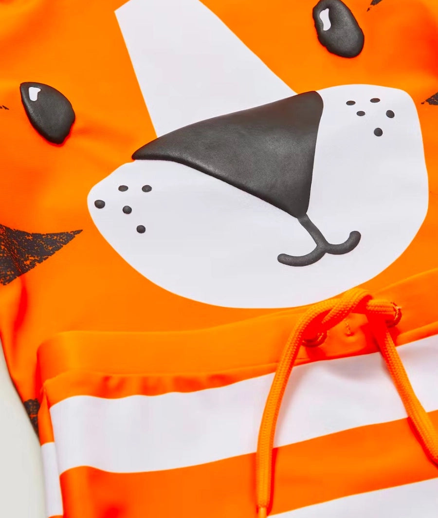 Boys Orange Tiger Swim Set – Image 2