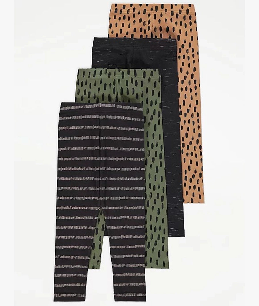 Printed Leggings 4 Pack