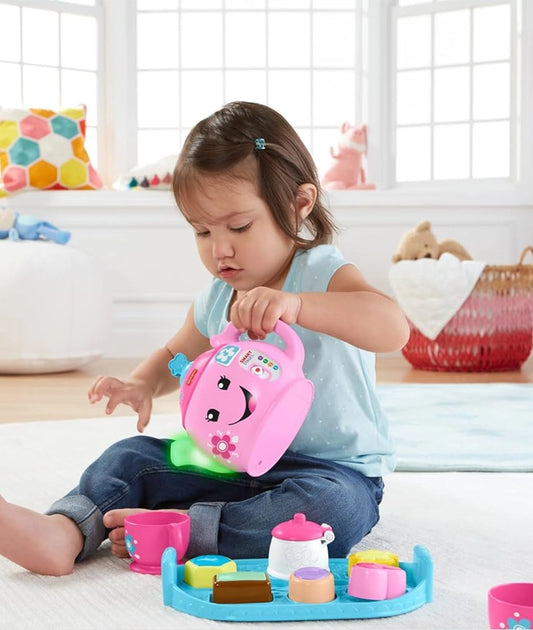 Fisher-Price Laugh & Learn Sweet Manners Tea Set for 18 Month Old Girls and Boys – Image 2