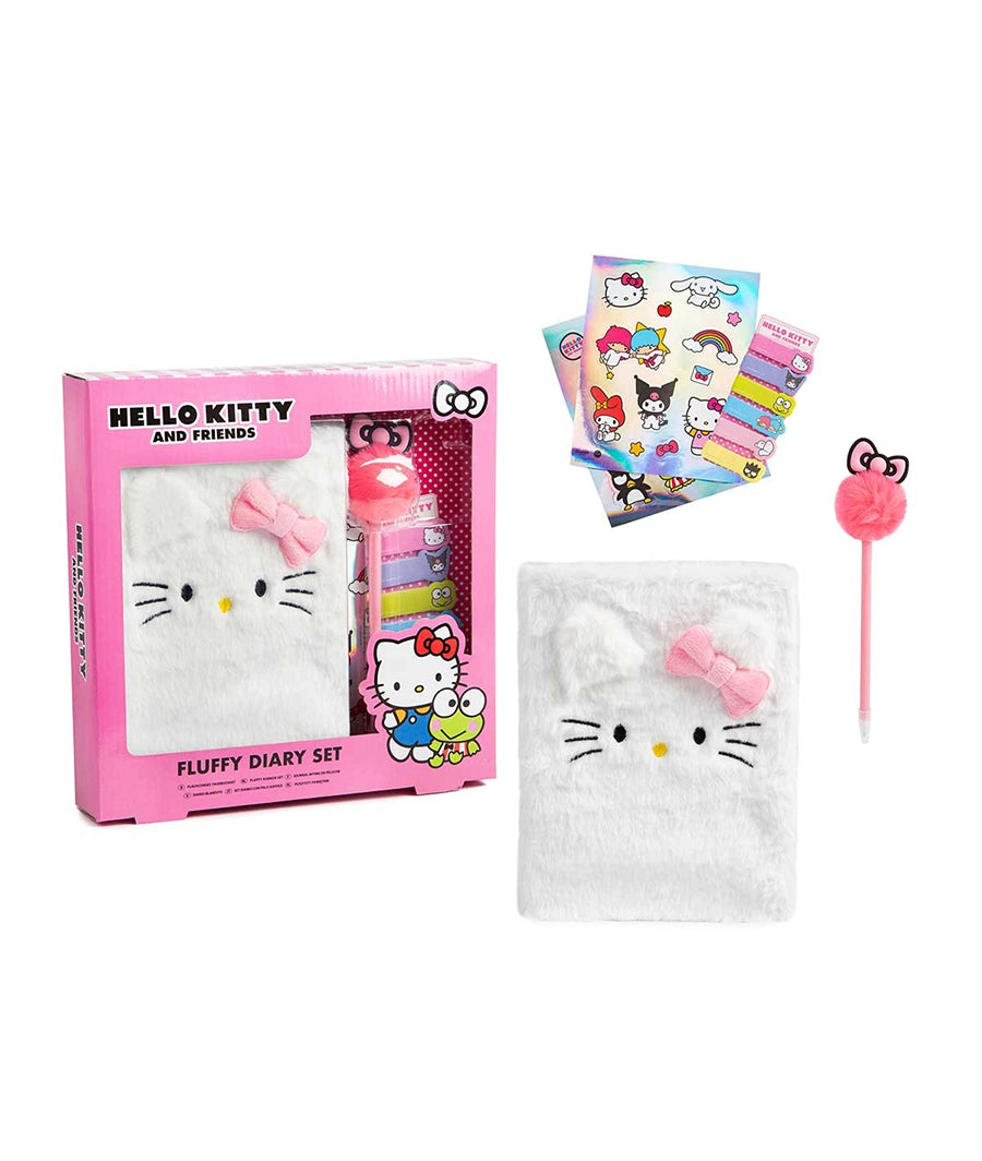 Hello Kitty Fluffy Diary Stationery Craft Set