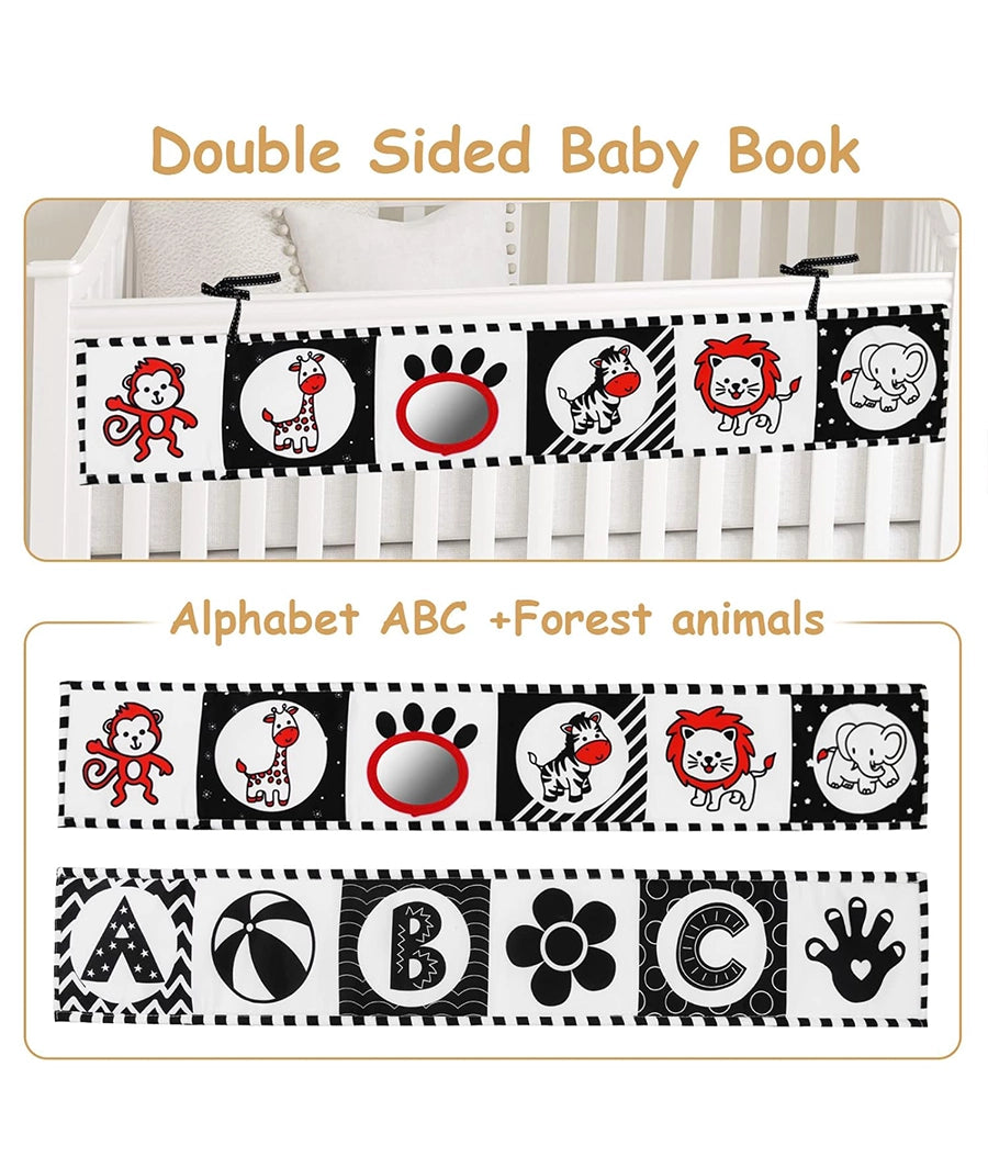 Black and White High Contrast Soft Baby Book – Image 5