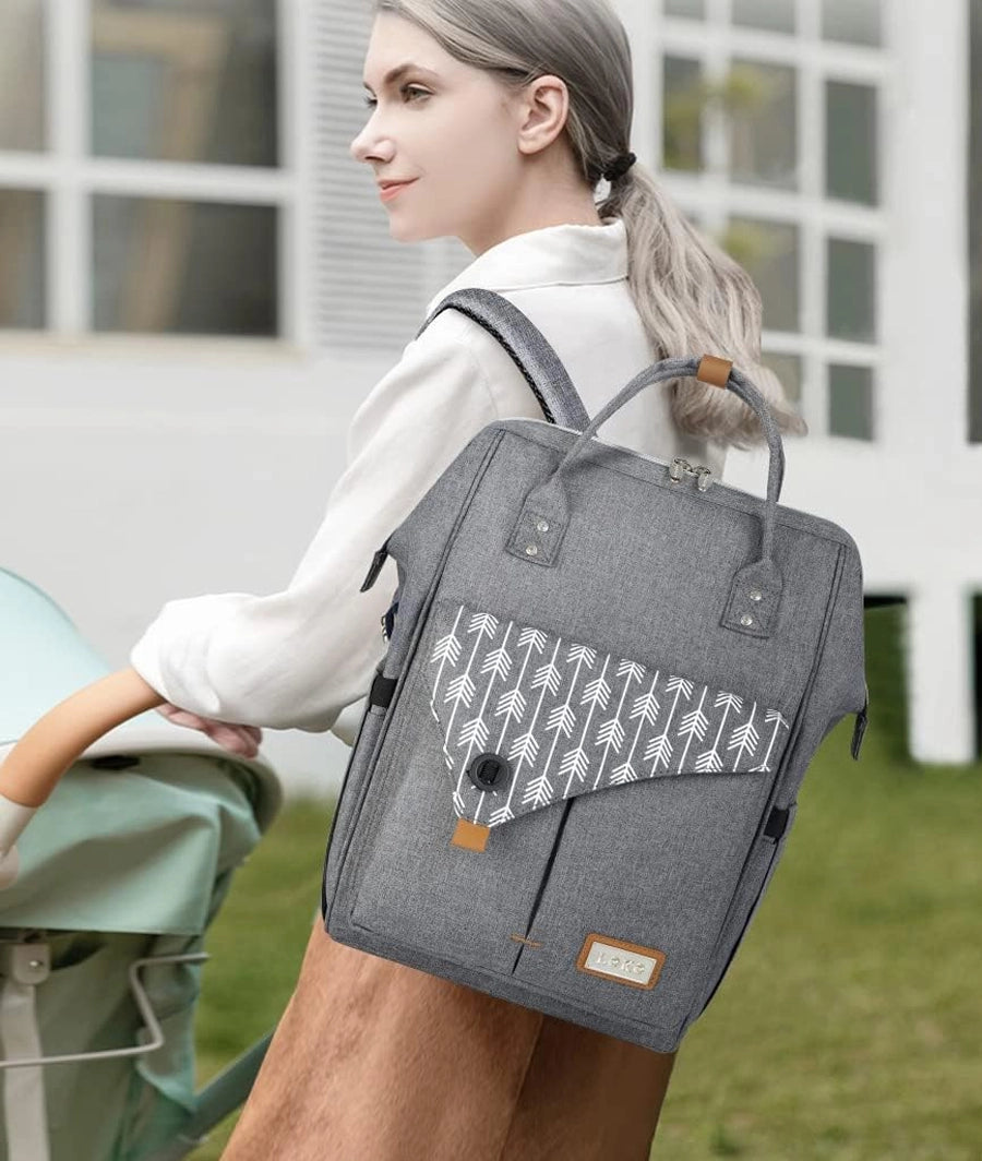 Lekebaby Nappy Changing Bag Backpack with Changing Mat – Image 5