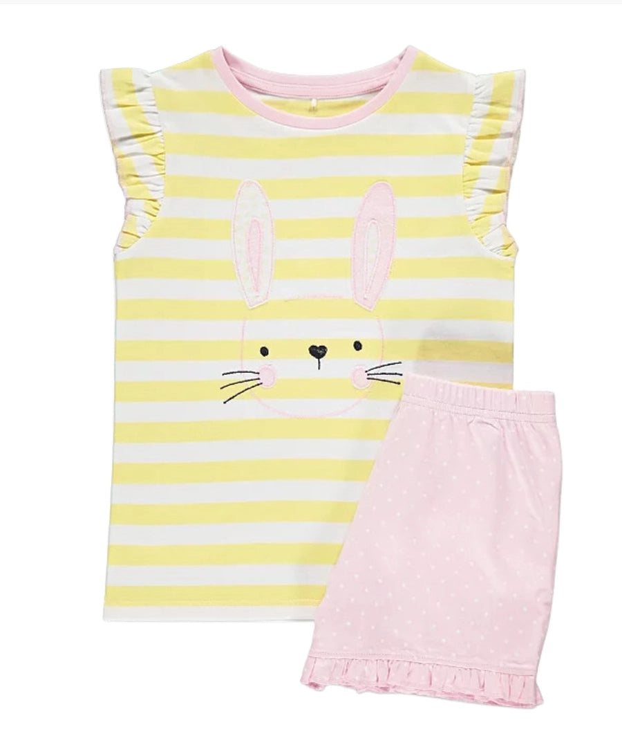 Lemon Bunny Stripe Polka Dot Pyjamas