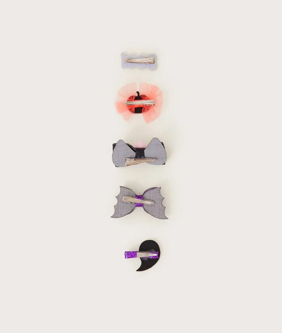 5-Pack Glitter Halloween Hair Clips – Image 3