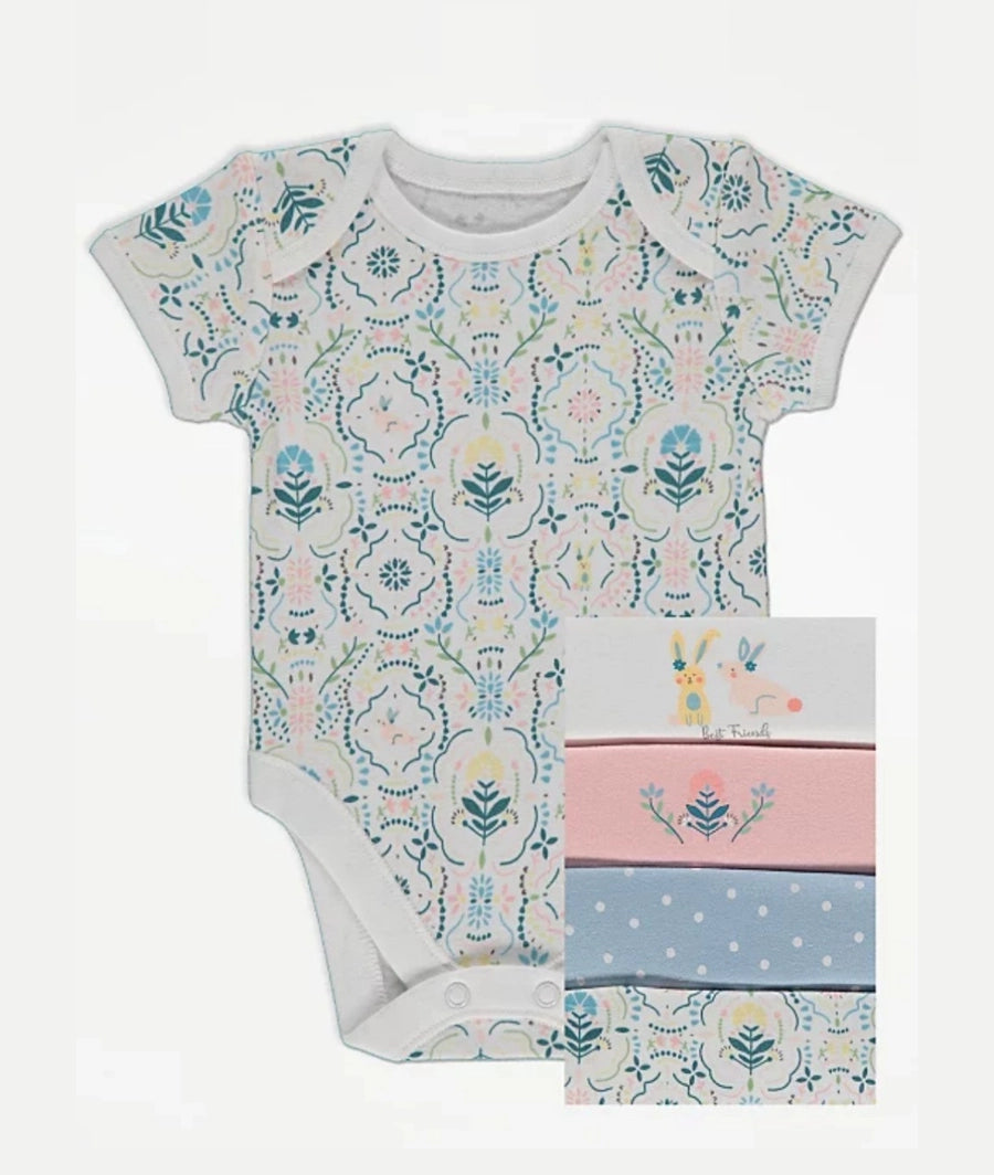 Patterned Bodysuits 5 pack
