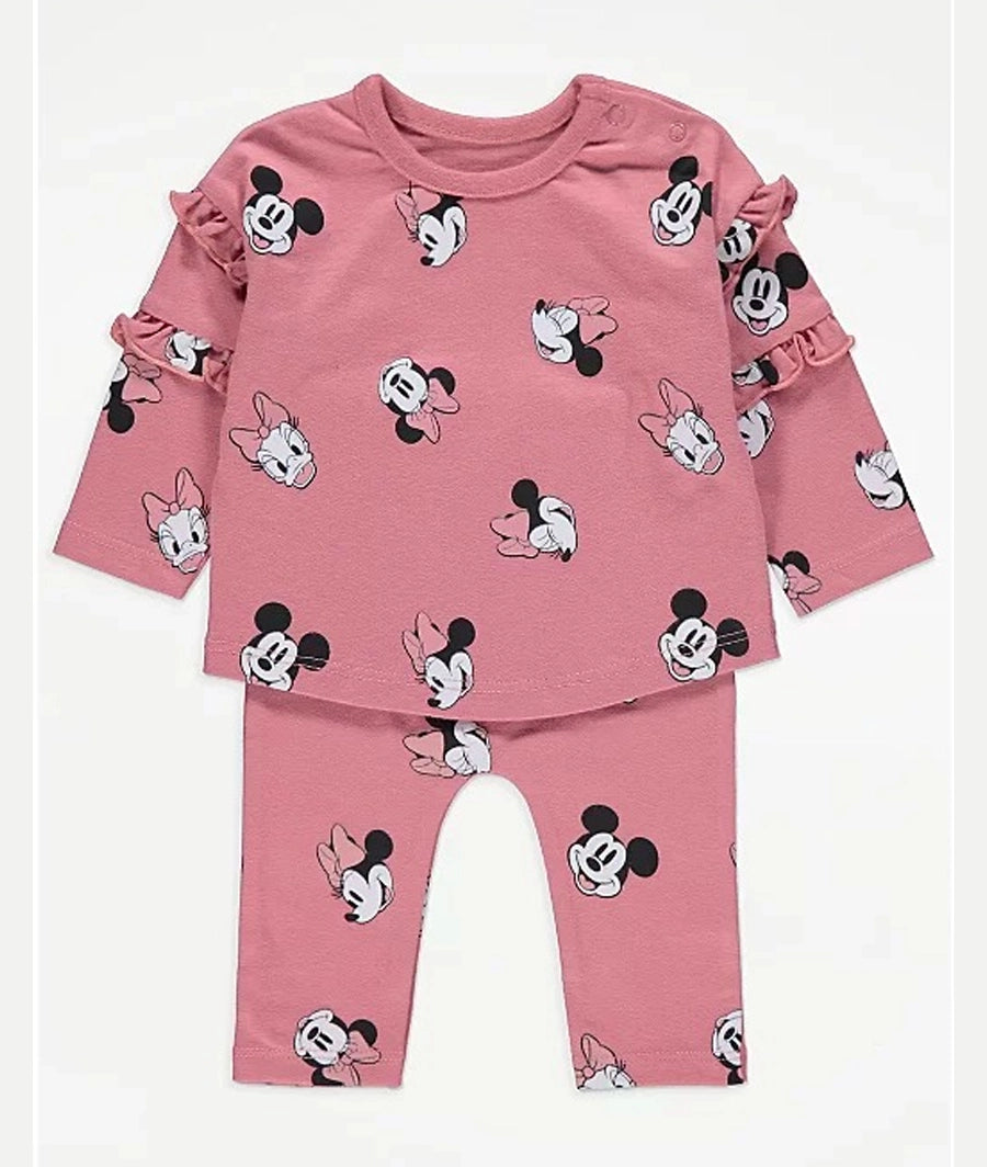 Disney Minnie and Friends Pink Top and Leggings Outfit