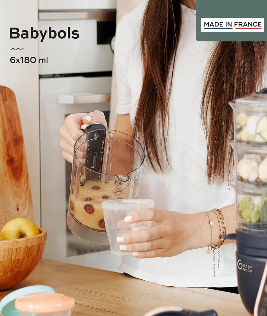 Baby Food Storage Containers, 180 ml, Pack of 6, multicolor – Image 5