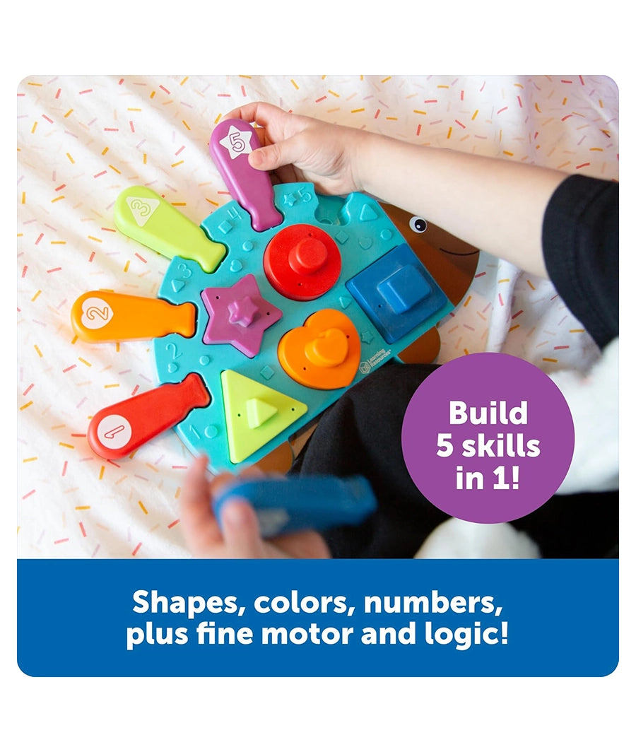 Learning Resources Spike the Fine Motor Hedgehog Puzzle Playmate - 11 Pieces,Ages 18+ months – Image 6