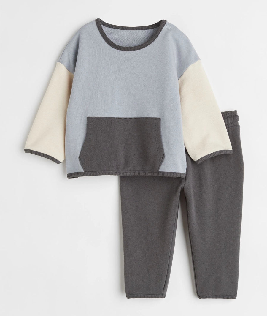 2-piece cotton sweatshirt set