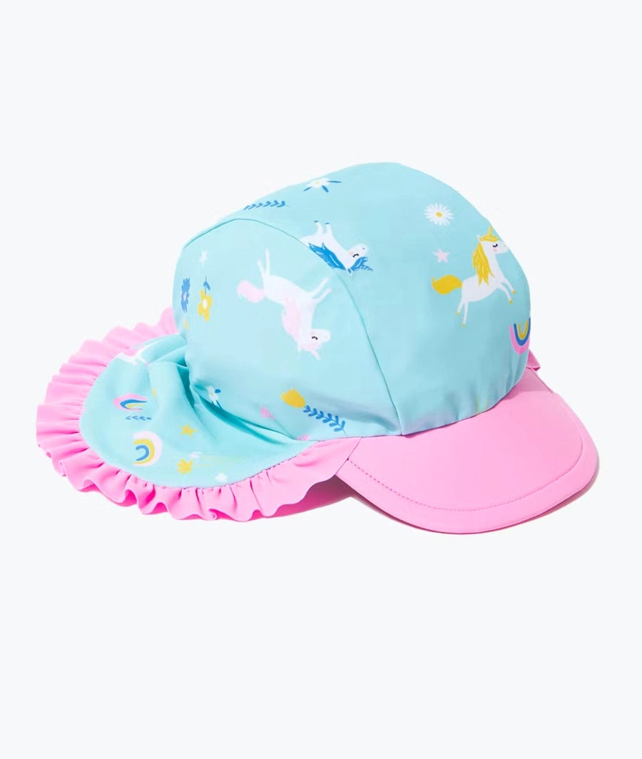Unisex Blue Unicorn Sun Hat 6-12 M
