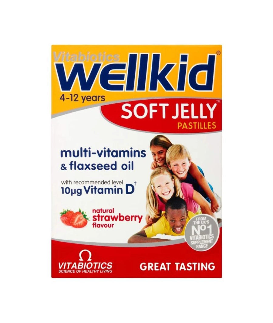 Vitabiotics Wellkid Soft Jelly Strawberry - 30 Pastilles