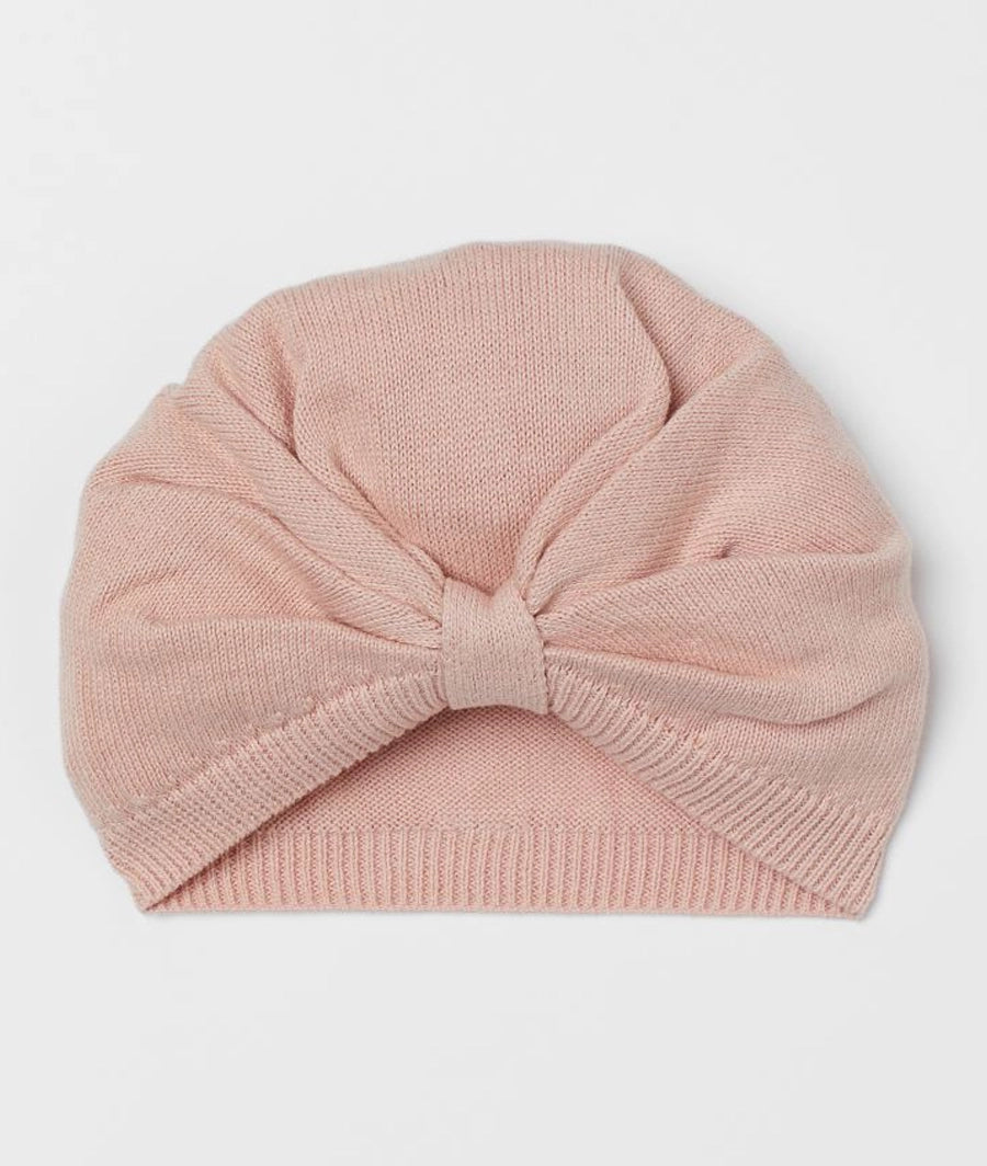Knitted cotton turban