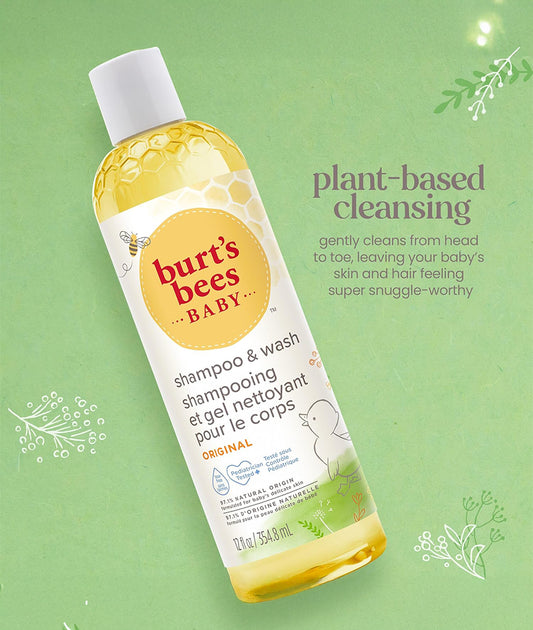 Burt's Bees Baby Shampoo & Wash 12 Ounce/354.8 ml – Image 2