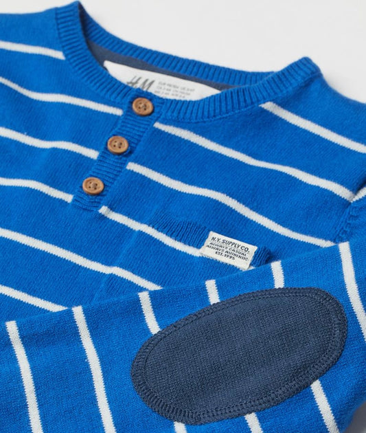 Fine-knit Henley top – Image 2