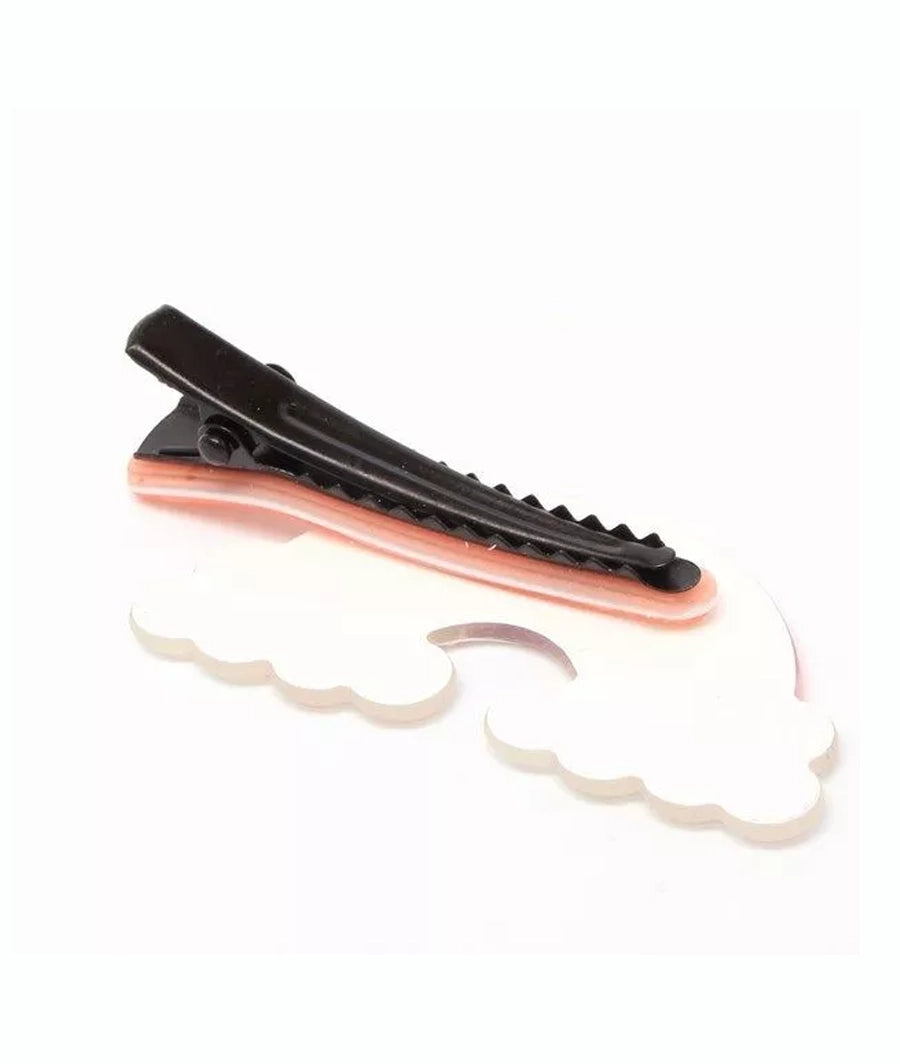 Plastic rainbow motif hair clip – Image 2