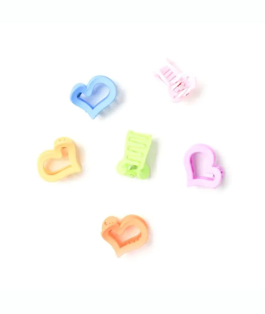6 open heart mini clamps – Image 2