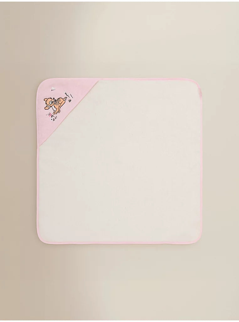 Disney Pink Bambi Cotton Hooded Towel