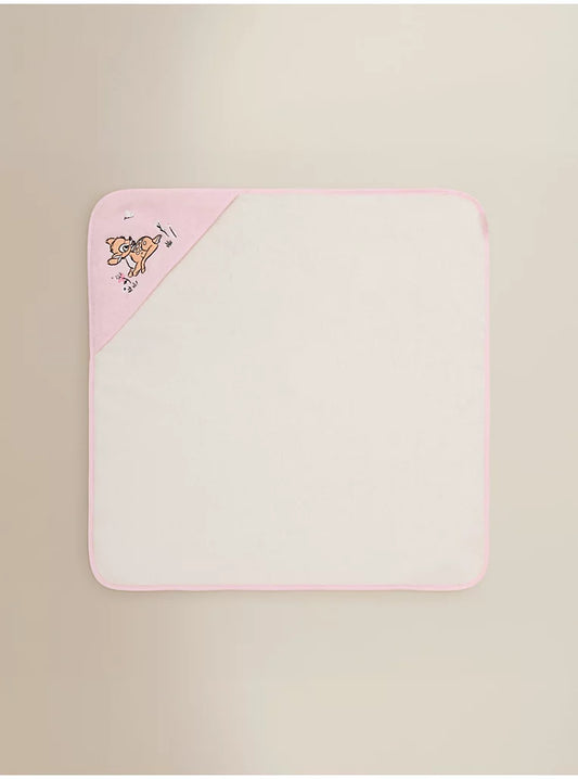 Disney Pink Bambi Cotton Hooded Towel