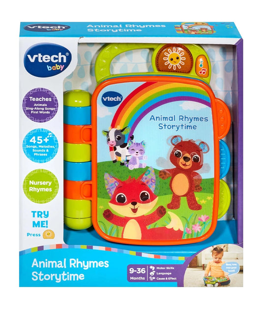VTech Baby Animal Rhymes Storytime, Interactive Baby Book age 9, 12, 18 months + – Image 2