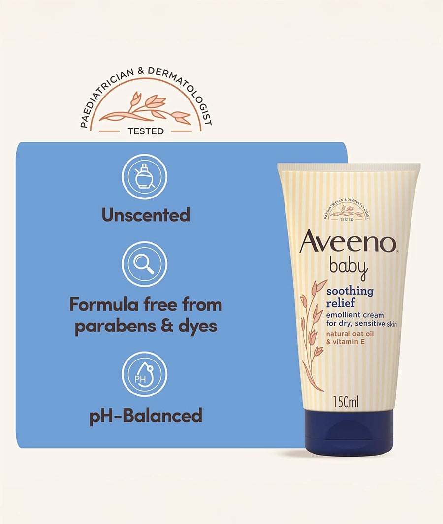 Aveeno Baby Soothing Relief Emollient Cream 150 ml – Image 2