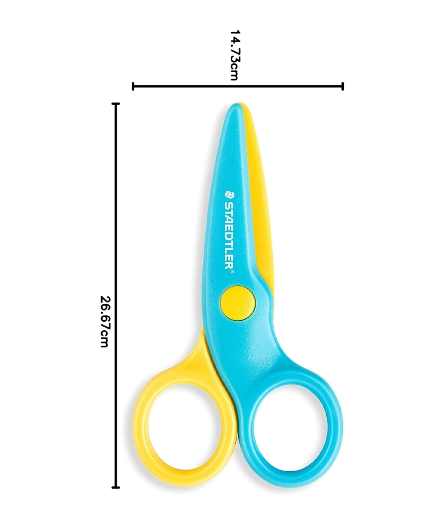 STAEDTLER 965 40 BK Noris Junior Safety Scissors - Right-Handed for Age 3+ – Image 4