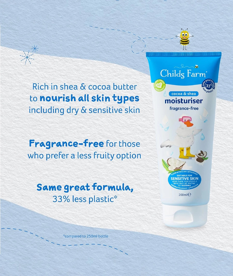 Childs Farm Moisturiser 200ml Unfragranced – Image 2