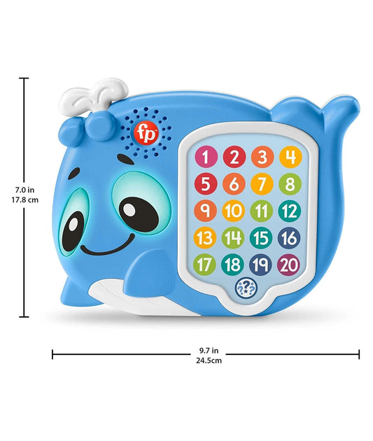 Fisher-Price Eden the Whale Linkimals Interactive Musical Early Learning Toy with Lights, Kids Toy, From 18 months+ – Image 2
