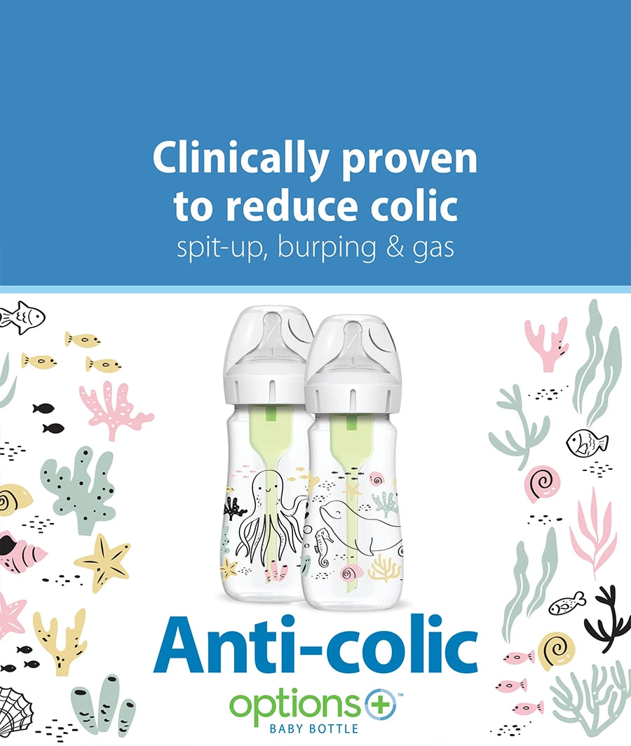 Dr. Brown’s Natural Flow Anti-Colic Options+270mL, 2-Pack – Image 4