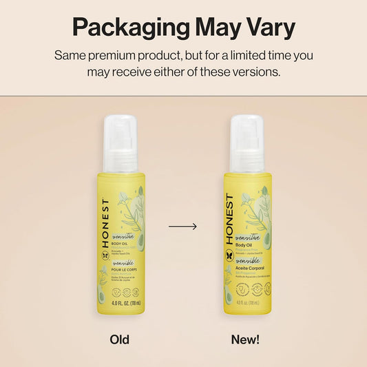 The Honest Fragrance-Free Moisturizing Body Oil 4.0 fl oz/118 ml