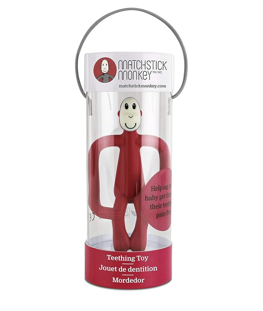 Matchstick Monkey Teething Toy - Rubine Red – Image 2