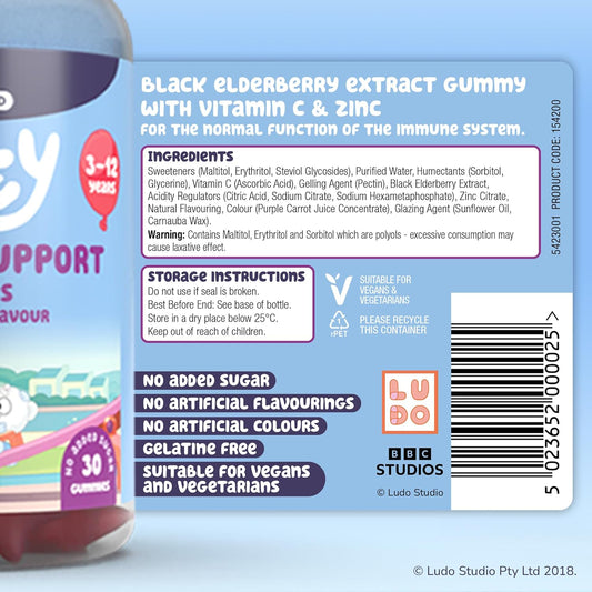 Bluey Immune Support Gummies 3-12