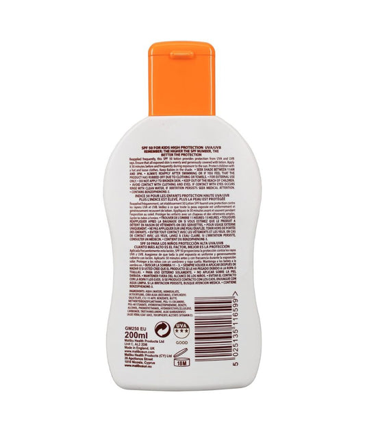 Malibu Sun Kids SPF 50 Lotion 200 ml – Image 2