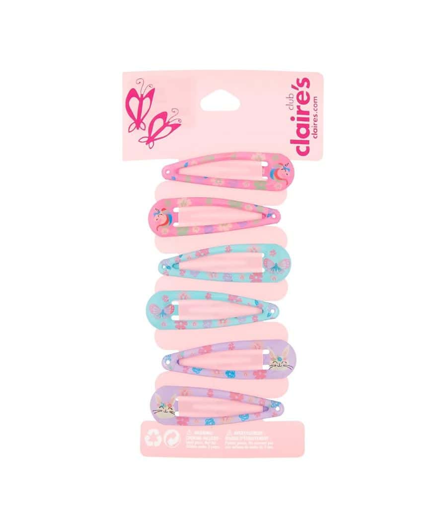Claire's Club Snap Hair Clips - 6 Pack