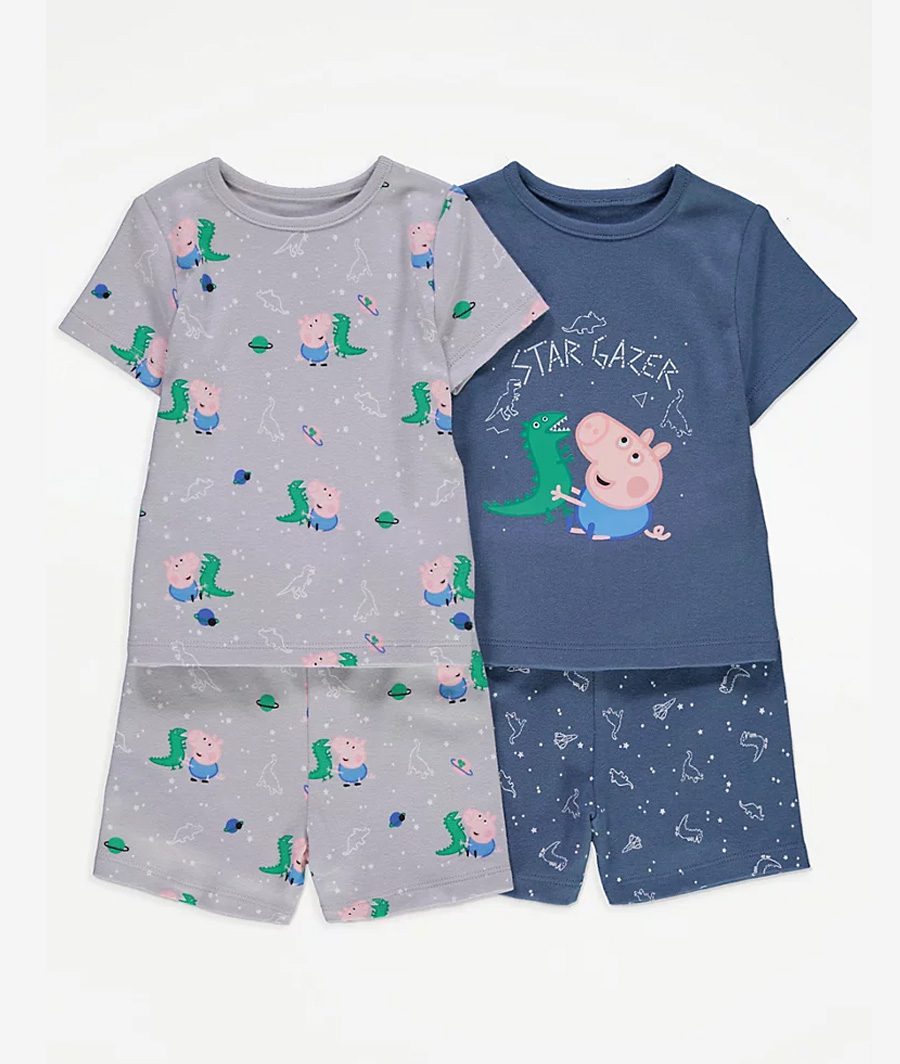 Peppa Pig George Pig Star Short Pyjamas 2 Pack