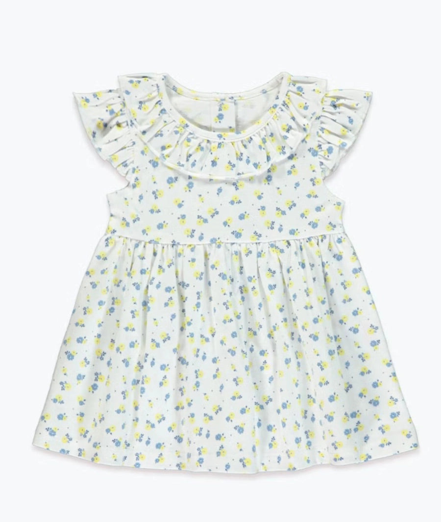 Girls Floral Frill Dress