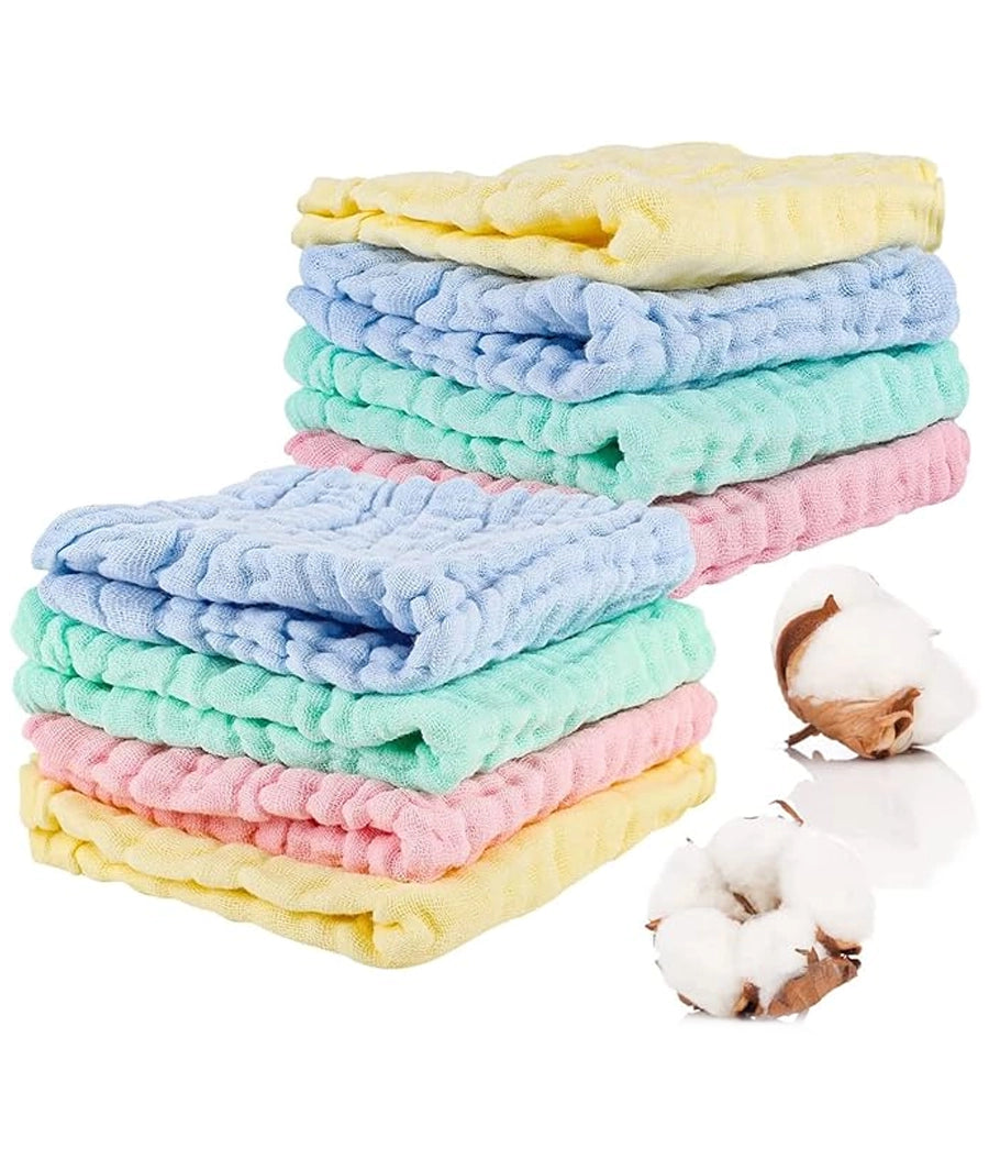 8 Pack Muslin Cloths for Baby