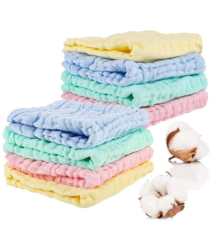 8 Pack Muslin Cloths for Baby