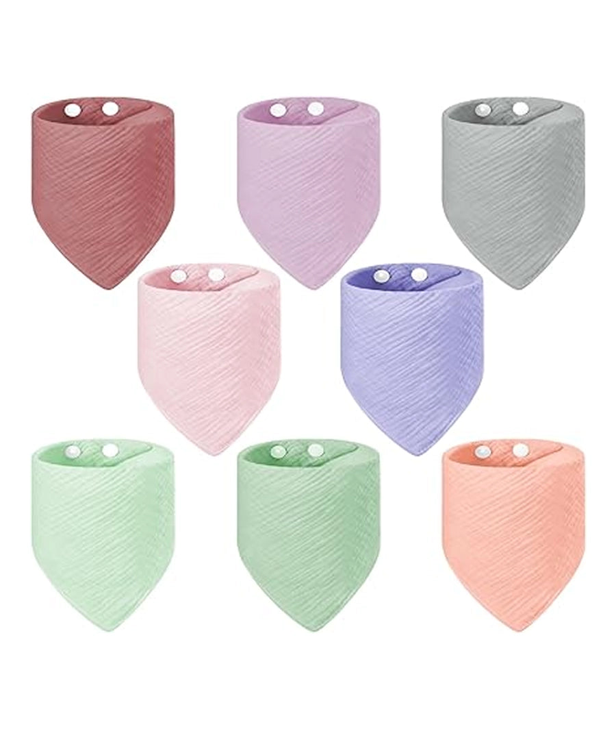 Baby Bandana Dribble Bibs Drool Bibs, 8 Pack Baby Bandana Bibs