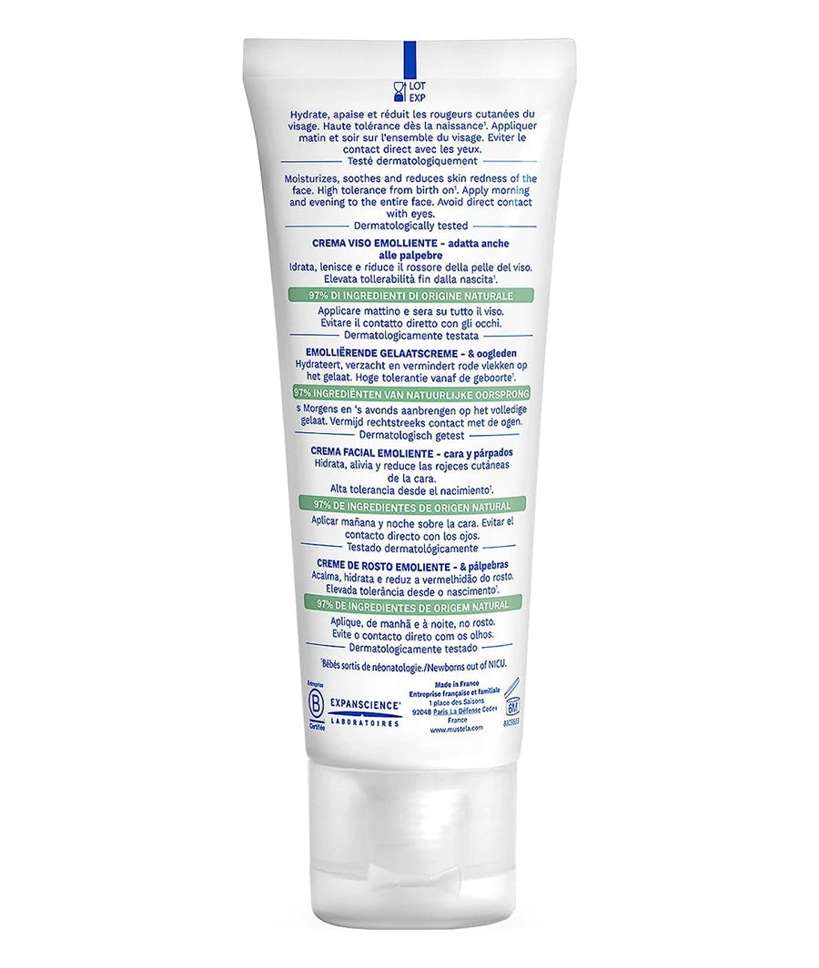 Mustela Stelatopia Emollient Cream Face 40ml – Image 3