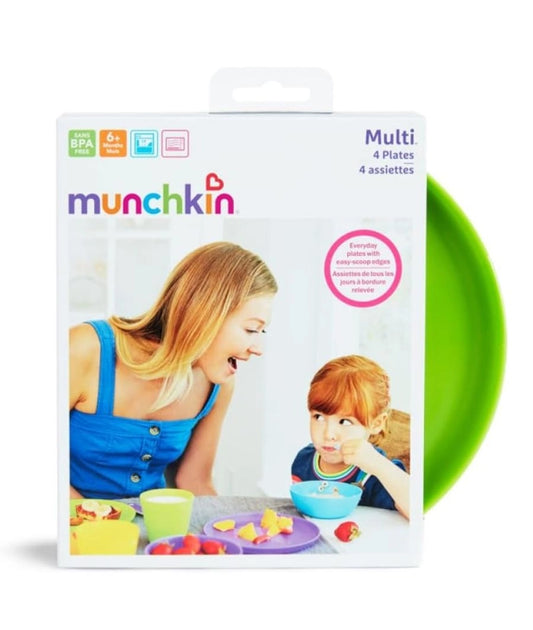 Munchkin Children's Plate Set (4 Pieces) BPA-Free
