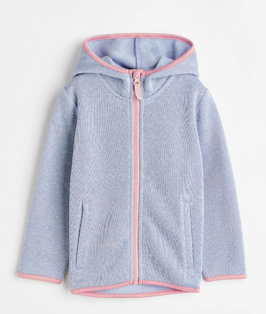 Hooded fleece jacket