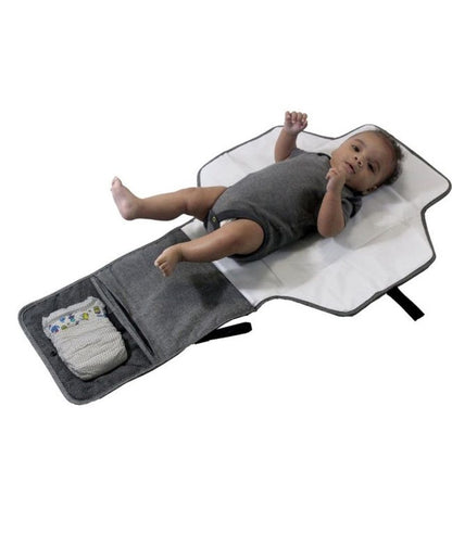 Red Kite On The Go Travel Mat - Grey Weave